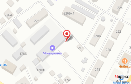 Служба доставки пиццы и роллов Mozzarella в Казани на карте