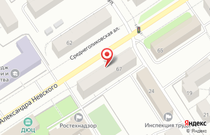 Агентство ритуальных услуг на проспекте Александра Невского на карте