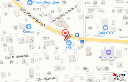 Магазин АКБ-Юг на Особенной улице на карте