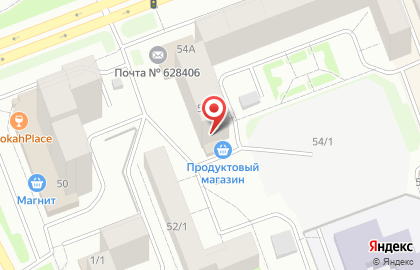 Продуктовый магазин в Сургуте на карте