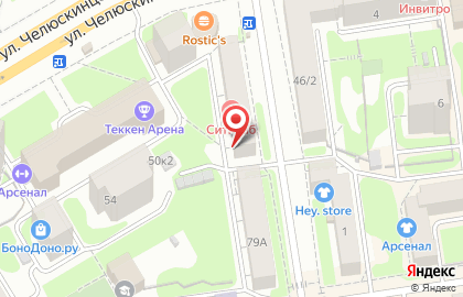 Киоск по продаже фруктов и овощей, Железнодорожный район на Советской улице на карте