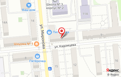 Три-М на улице Миронова на карте