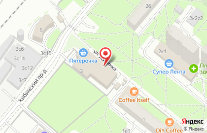 Зоомаркет Сами с усами в ТЦ Дудинка на метро Бабушкинская на карте