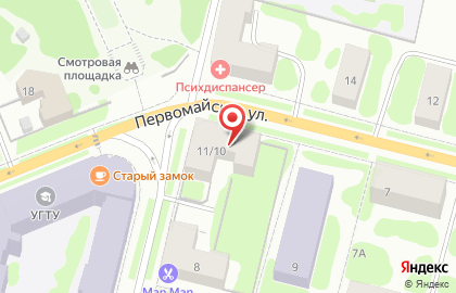 Терминал СберБанк на Первомайской улице на карте