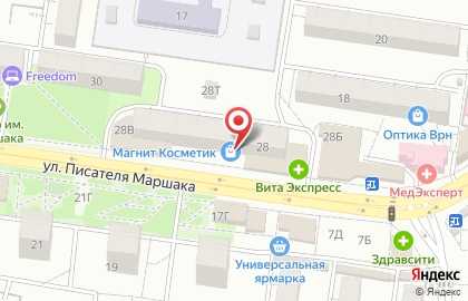 Евросеть на улице Писателя Маршака на карте