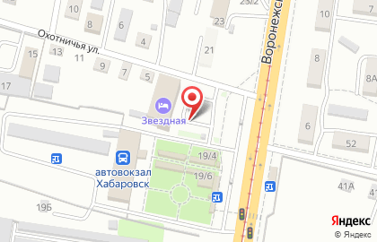 Гостинично-ресторанный комплекс Звездная на Воронежской улице на карте