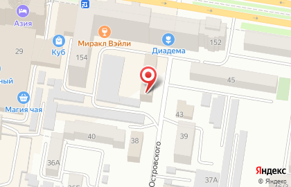 Парикмахерская Revlon Professional на улице Островского на карте