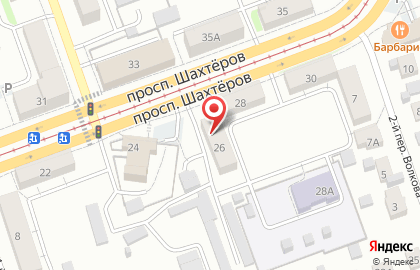 Упакцентр на проспекте Шахтёров на карте