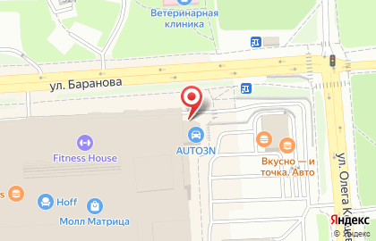 Магазин инструментов Верстак на улице Баранова на карте