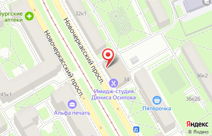 Детская киношкола Аврора на Новочеркасском проспекте на карте