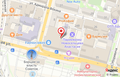 Магазин косметики Beauty cafe на Светланской улице на карте