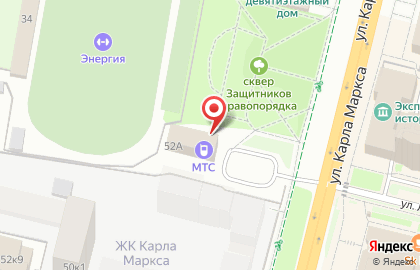 Гален на улице К.Маркса на карте