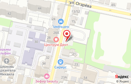 Автостоянка в Калуге на карте