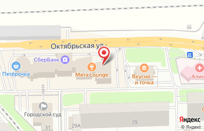 Электронный дискаунтер Ситилинк на Октябрьской улице на карте