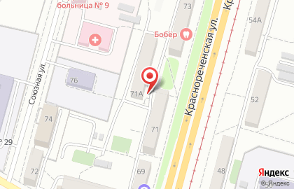 Магазин для мастеров ногтевого сервиса Nailstock на Краснореченской улице на карте