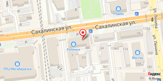 Салон оптики Сахалин-Оптик на Сахалинской улице на карте