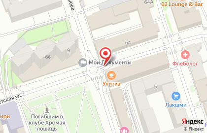 Сцена на Советской улице на карте