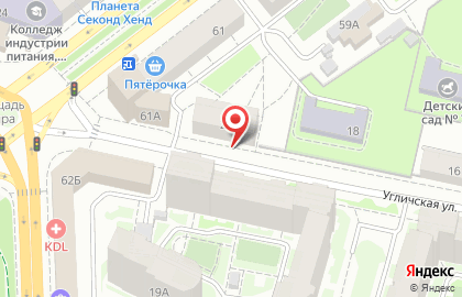 Студия массажа Александра Рубашкина на Угличской улице на карте