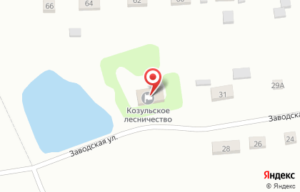 Лесопожарный центр на Заводской улице на карте