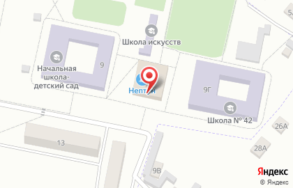 Бассейн Нептун в Чебоксарах на карте