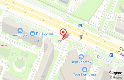 Кондитерская Ирис на метро Бульвар Дмитрия Донского на карте