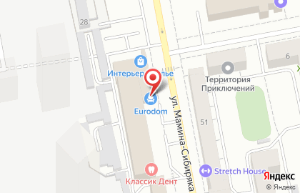 Салон мебели в Екатеринбурге на карте