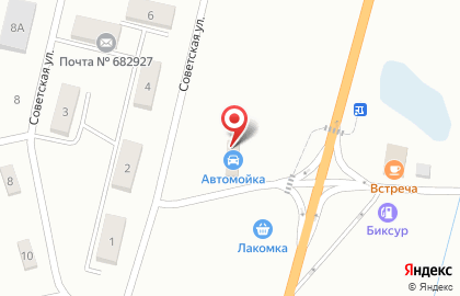 Автомойка в Хабаровске на карте