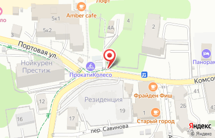 Coffe shop в Приморском переулке на карте