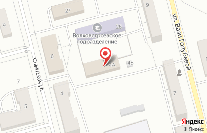 Волховстроевское, тпо на карте