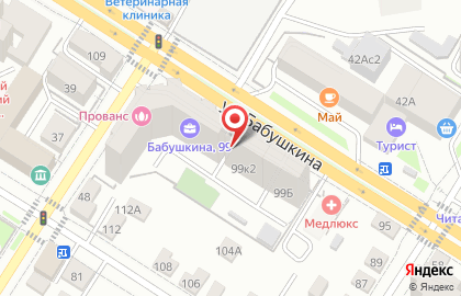 Магазин алкогольных напитков в Центральном районе на карте