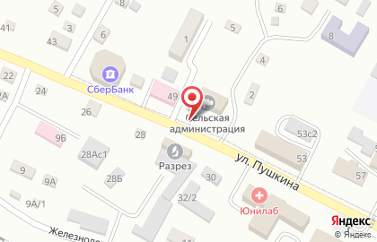 Киоск печатной продукции Владпресса на улице Пушкина на карте
