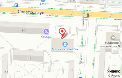 Супермаркет Пятёрочка на Советской улице на карте