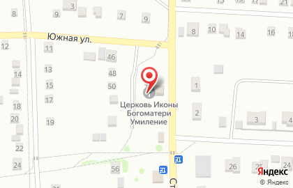 Приход храма Божьей Матери Умиление на карте