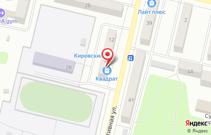 Магазин канцелярских товаров Квадрат на карте