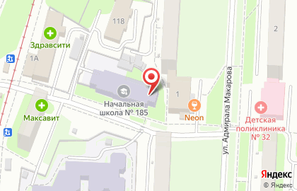 СГУ, Сочинский государственный университет на улице Адмирала Макарова на карте