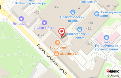 Оптовая фирма Минотавр на Полюстровском проспекте на карте