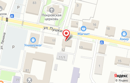 Салон связи МТС на улице Пушкина на карте
