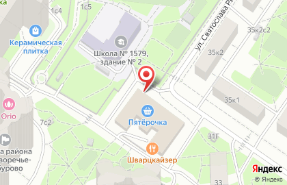 Магазин хозтоваров 1000 мелочей в Москворечье-Сабурово на карте