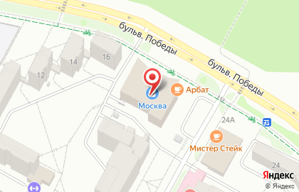 Сеть магазинов дисков и компьютерных игр на карте