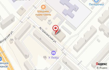 Супермаркет Покупочка на Астраханской улице на карте