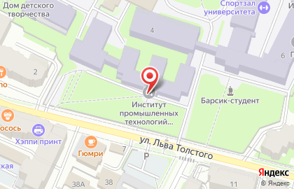 Избирательный участок №14 на улице Льва Толстого на карте