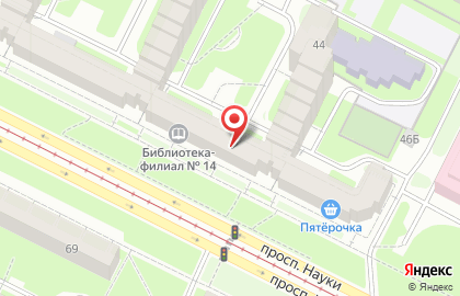 Библиотека №14 в Калининском районе на карте
