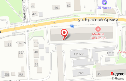 Сиб-телеком на улице Красной Армии на карте