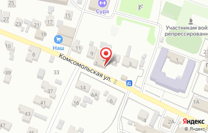 Салон красоты на Комсомольской на карте