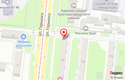 Продовольственный магазин Вкусняшка в Тракторозаводском районе на карте