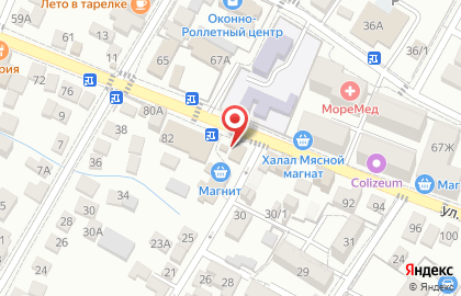 Банкомат Сбербанк на улице Островского, 82а в Геленджике на карте