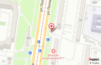 Киоск по продаже фруктов и овощей в Барнауле на карте