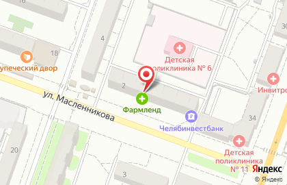 Бар Суши WOK на улице Масленникова на карте