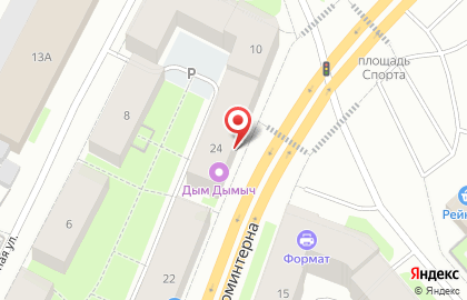 Ювелирный салон Золотой на улице Коминтерна на карте