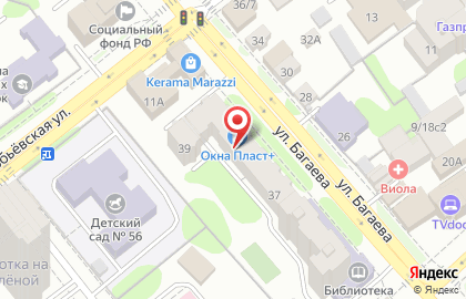 Торговая компания Окна Plast+ в Ленинском районе на карте